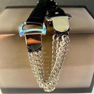 Sandy Duftler Designs Leather Chain Belt
